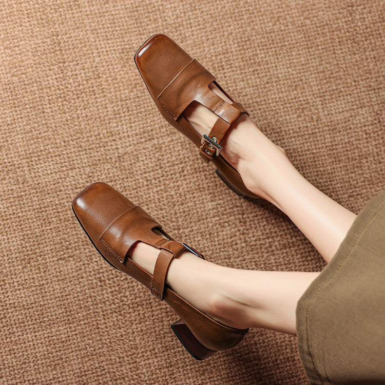Sasha Leather Heels