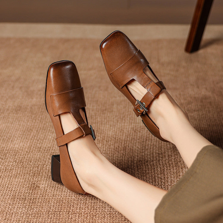 Sasha Leather Heels