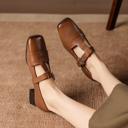 Sasha Leather Heels