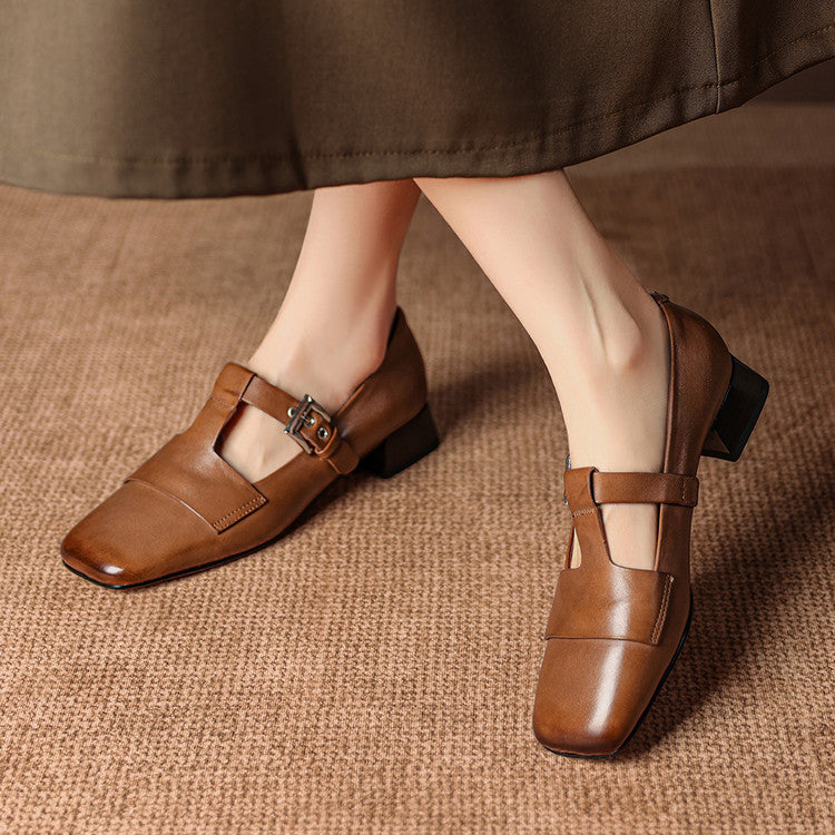 Sasha Leather Heels