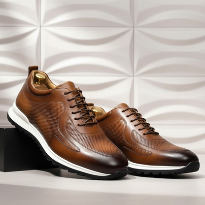 Lussu Cowhide Leather Sneakers