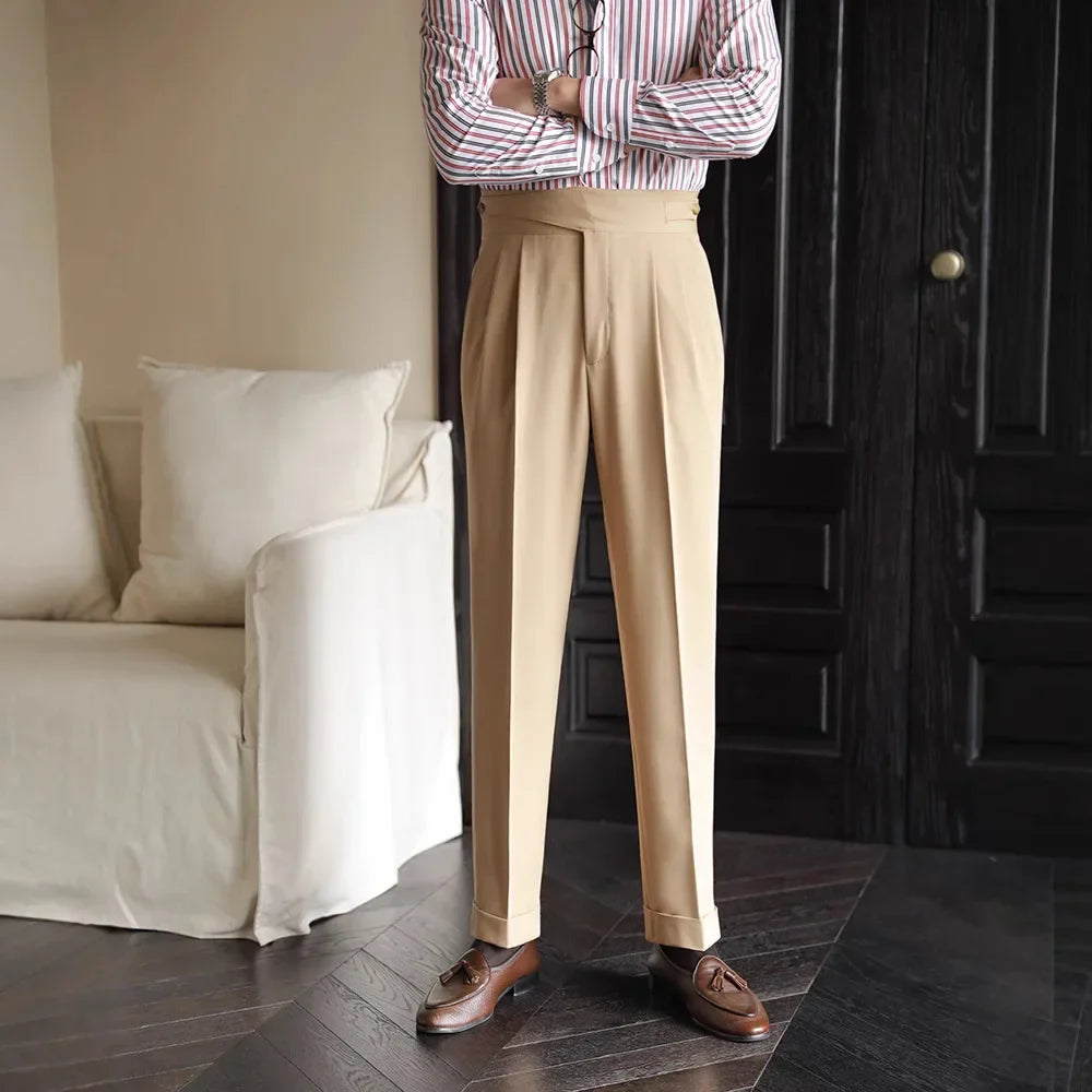 Flynn Plaid Tailored Trousers