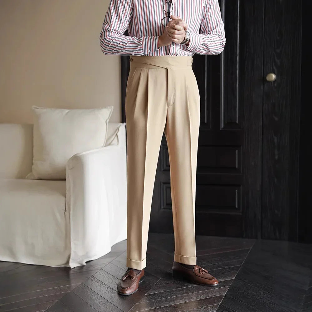 Flynn Plaid Tailored Trousers