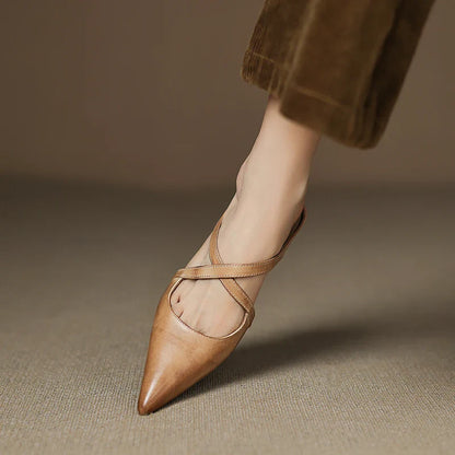 Delphine Leather Mules