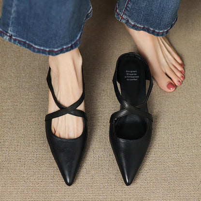 Delphine Leather Mules