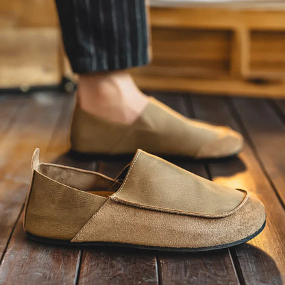 Harland Suede & Leather Slip-Ons