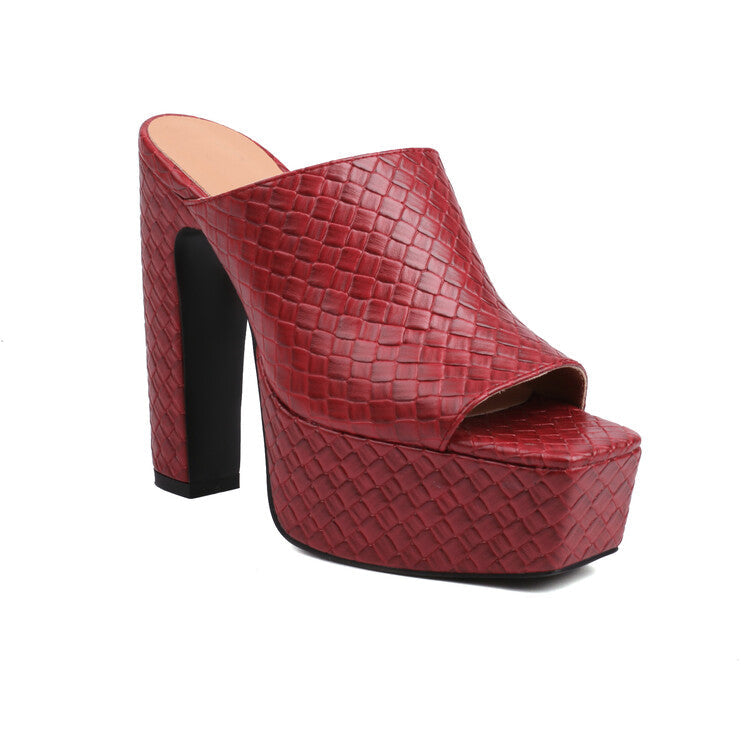 Nia Block-Heel Mules