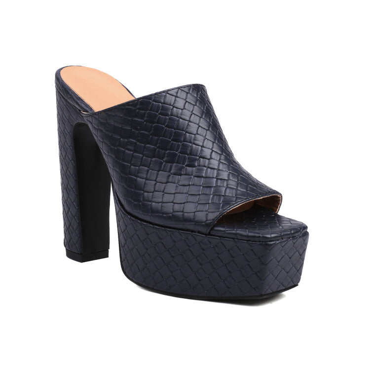 Nia Block-Heel Mules