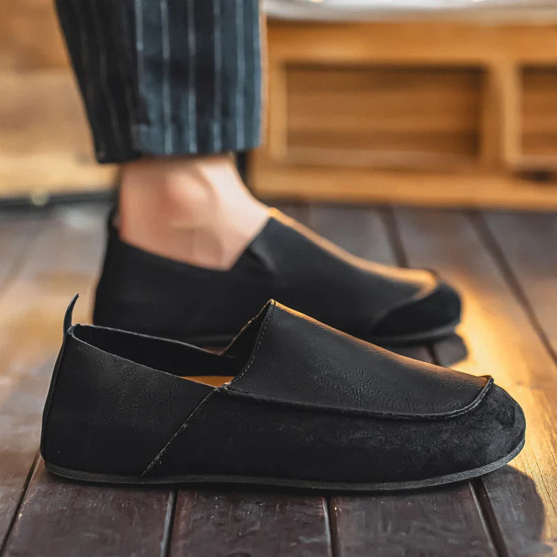 Harland Suede & Leather Slip-Ons