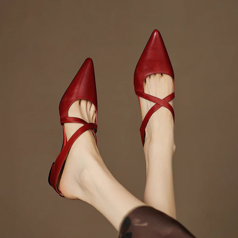 Delphine Leather Mules