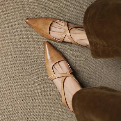 Delphine Leather Mules