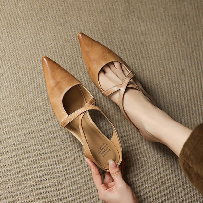 Delphine Leather Mules