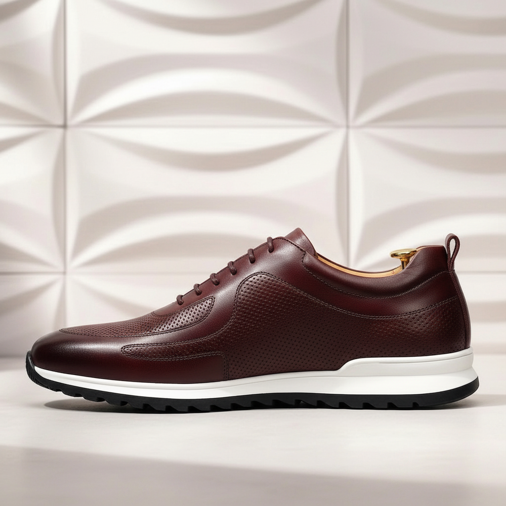 Lussu Cowhide Leather Sneakers