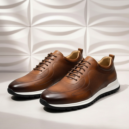 Lussu Cowhide Leather Sneakers