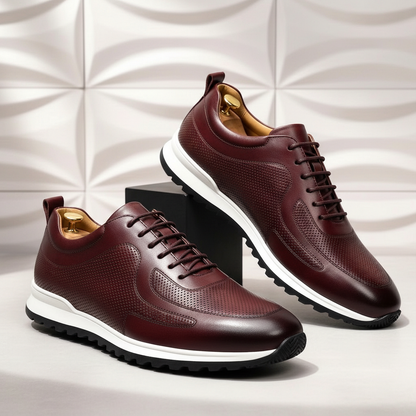 Lussu Cowhide Leather Sneakers