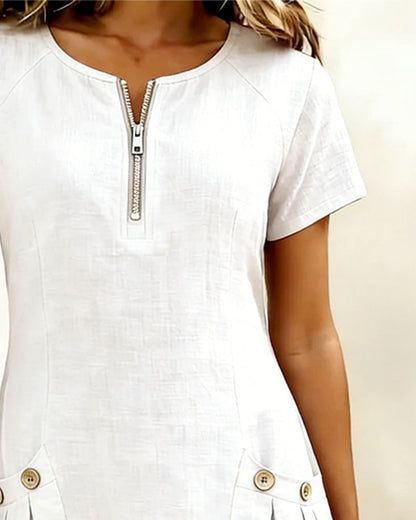 Elise Linen Dress