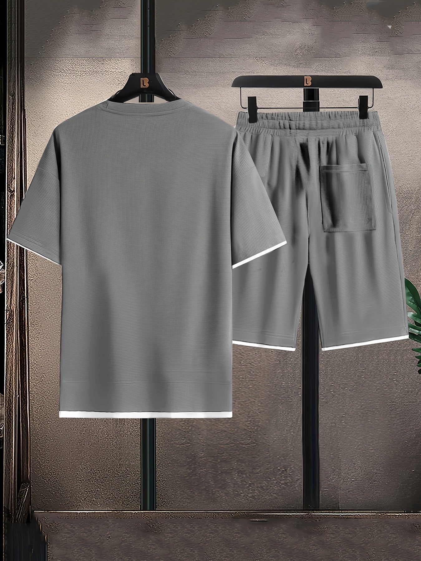 Nolan Waffle-Knit Lounge Set