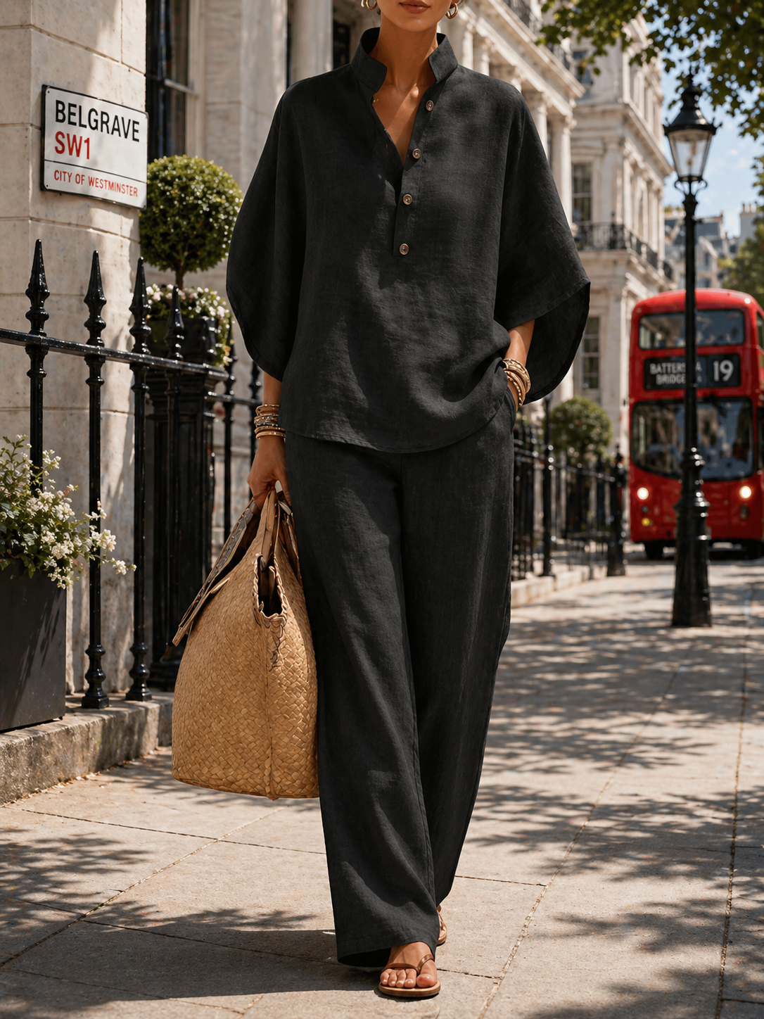 Elena™ – Linen Cotton Two-Piece Set