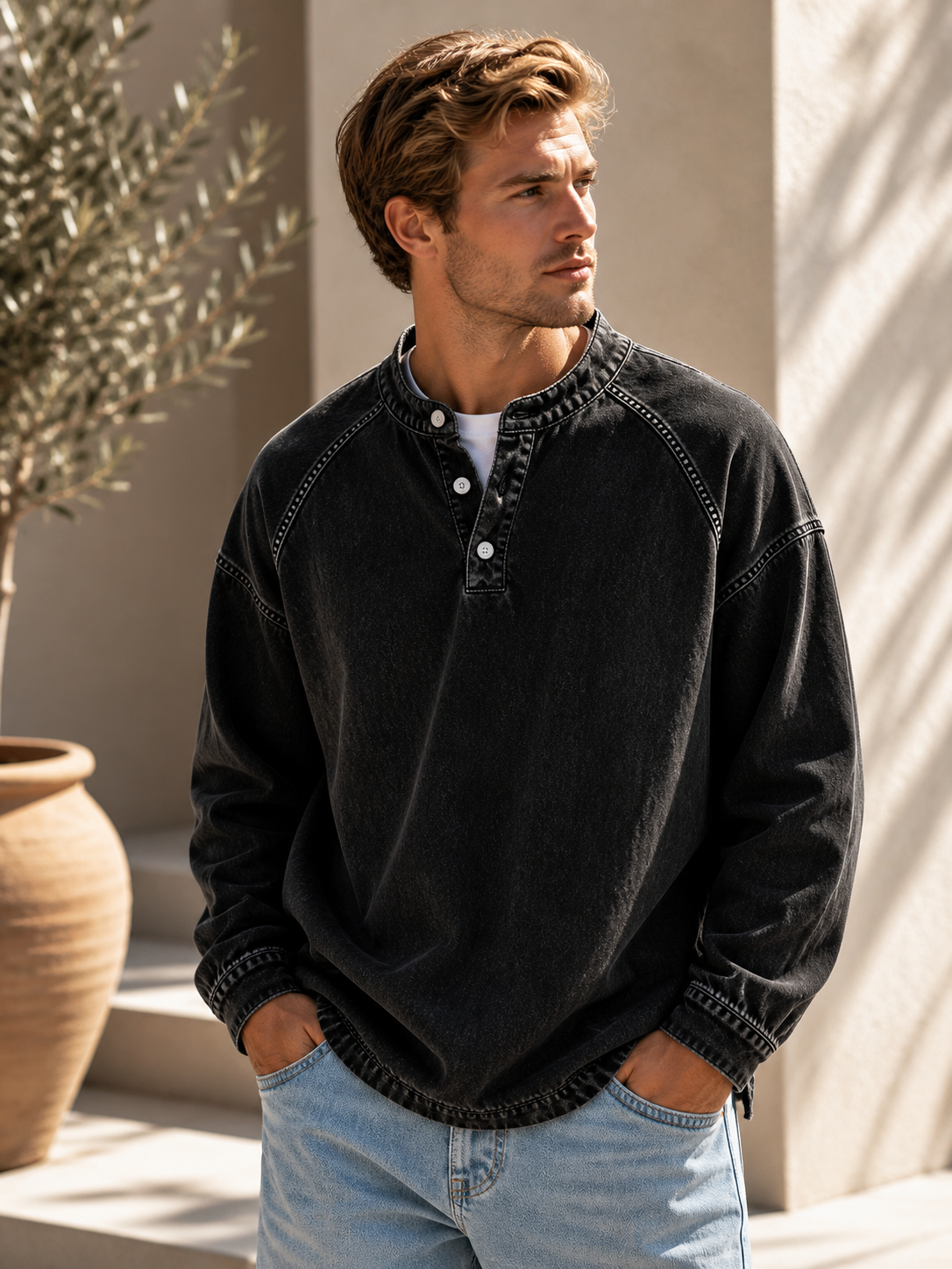 Stanley | Vintage Henley Shirt