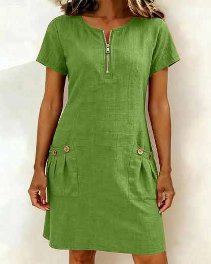 Elise Linen Dress
