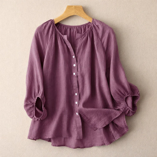 Amara Linen Blouse