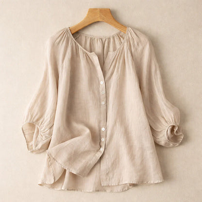 Amara Linen Blouse