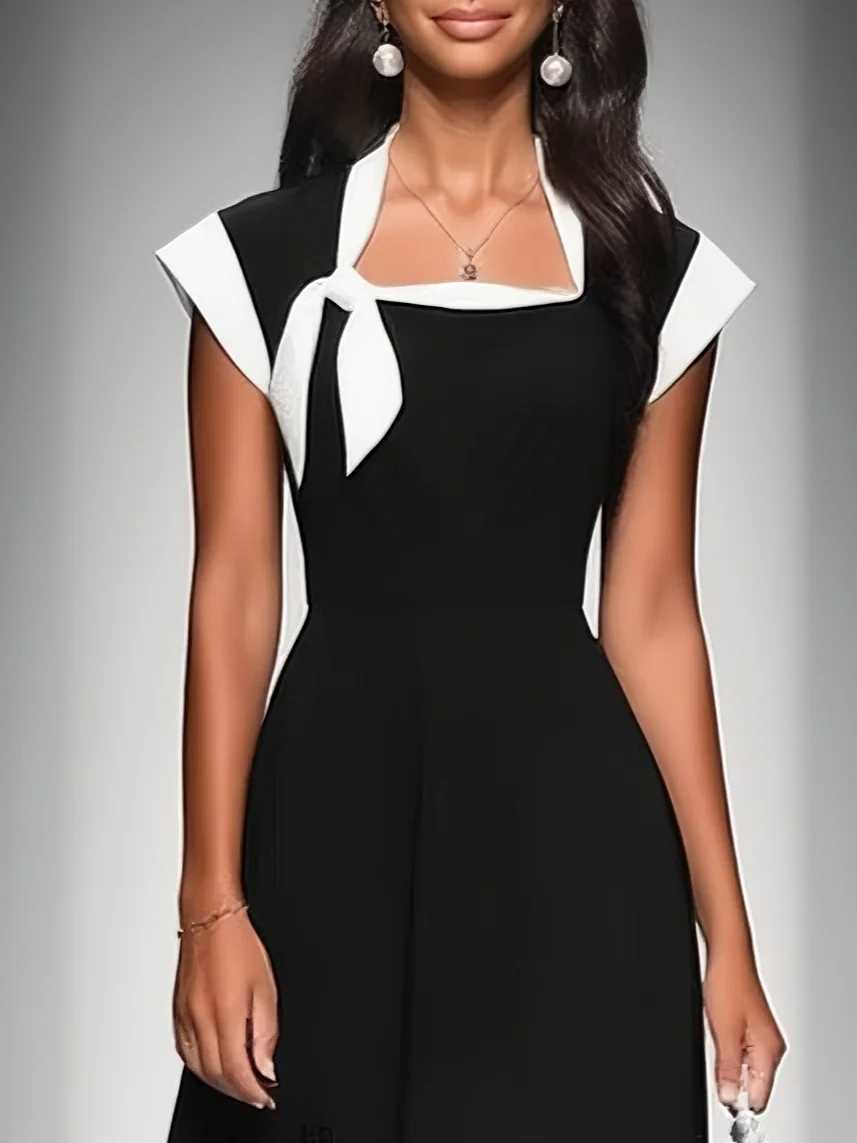 Maeve Colourblock Midi Dress