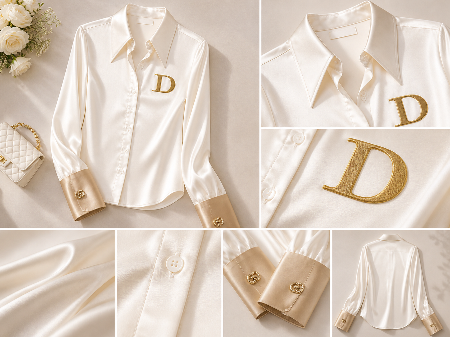 D’Or Signature Satin Shirt
