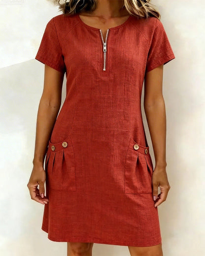 Elise Linen Dress