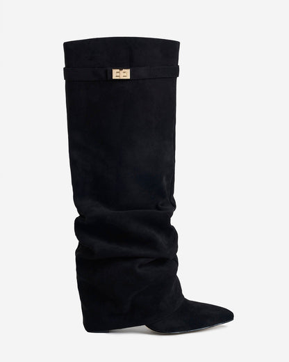 Georgiana Suede Knee-High Boots