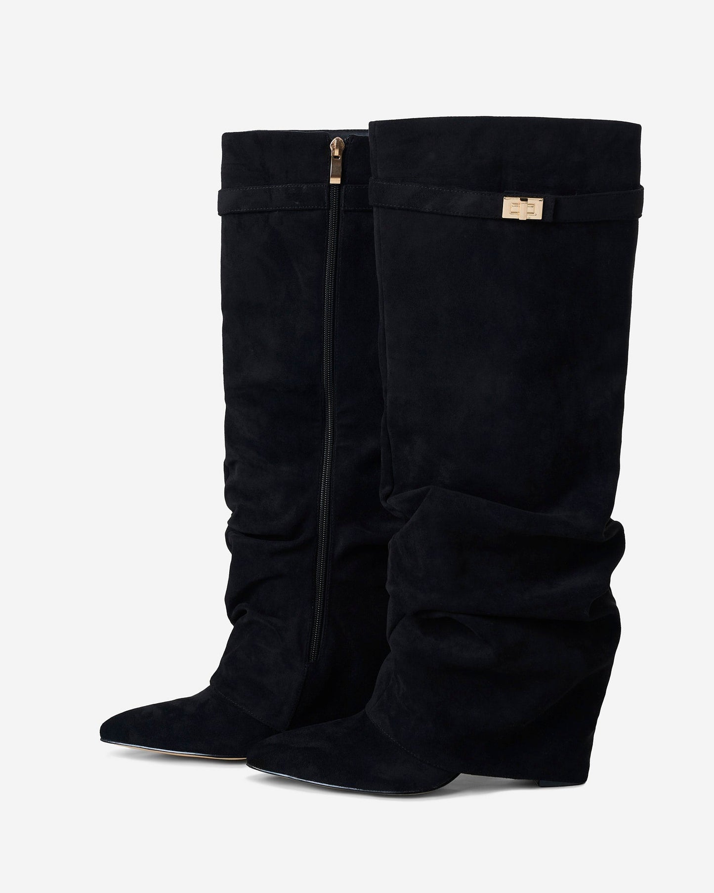 Georgiana Suede Knee-High Boots