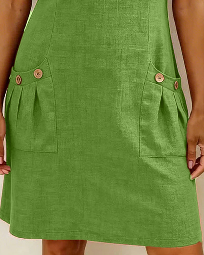 Elise Linen Dress
