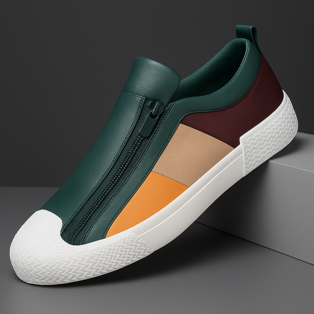 Claude Monet Leather Sneakers