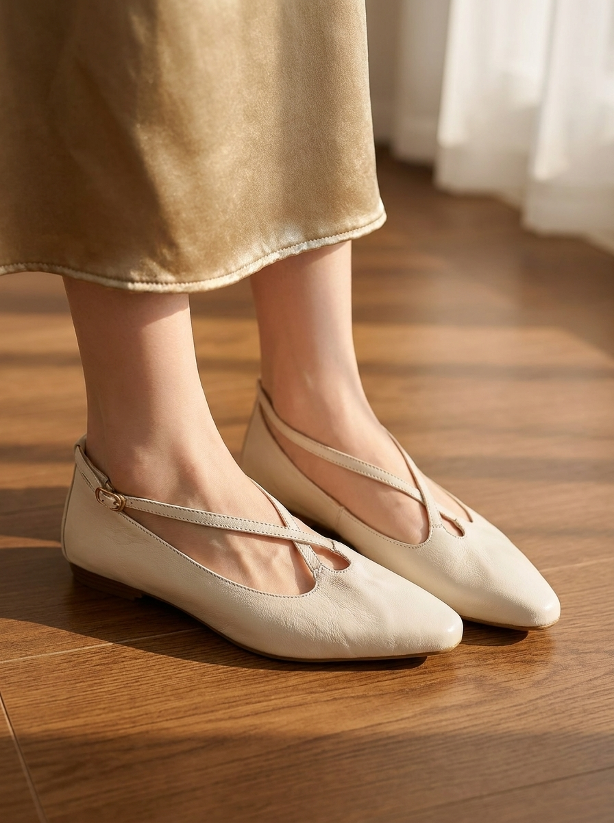 Aveline Leather Flats