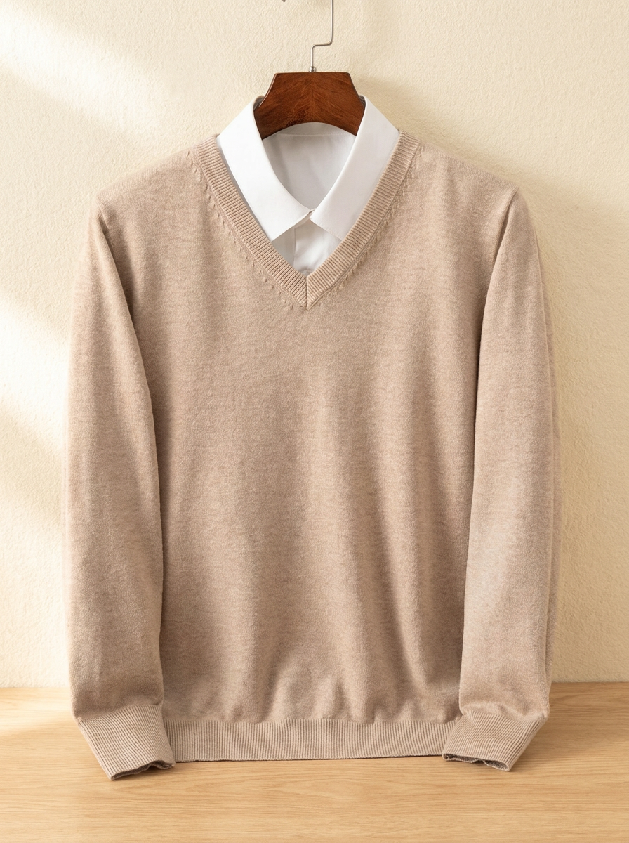 Crawford Cashmere V-Neck Jumper