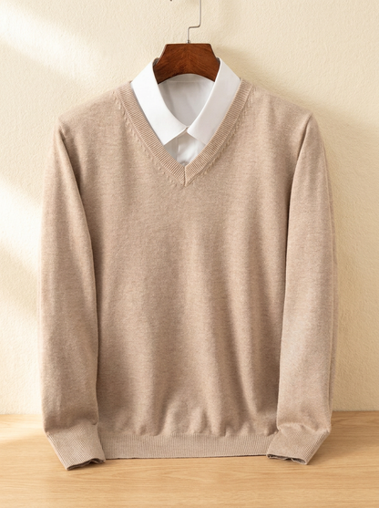 Crawford Cashmere V-Neck Jumper