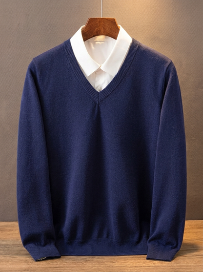 Crawford Cashmere V-Neck Jumper