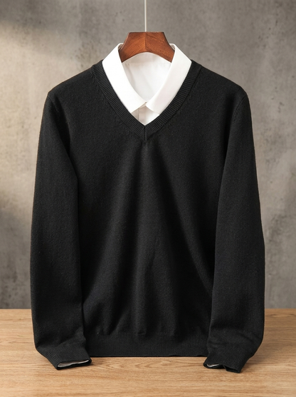 Crawford Cashmere V-Neck Jumper