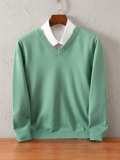 Crawford Cashmere V-Neck Jumper