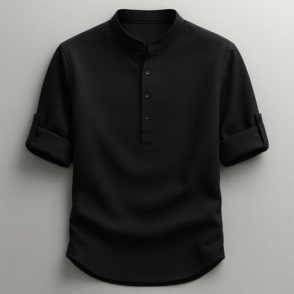 Tobias Textured Henley Shirt