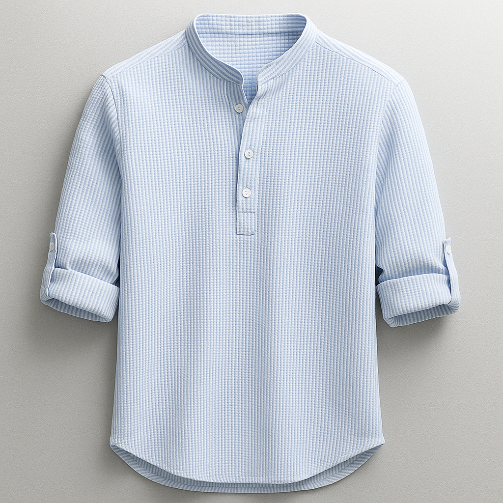 Tobias Textured Henley Shirt