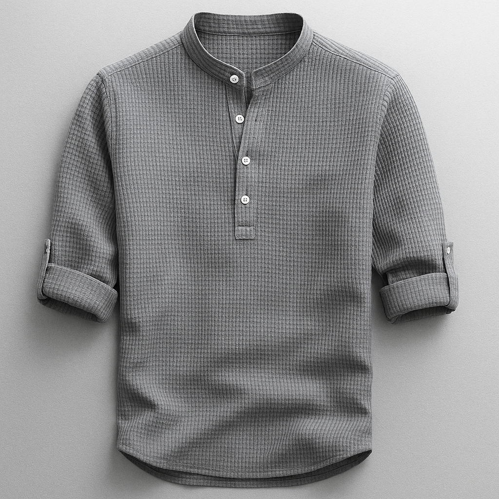 Tobias Textured Henley Shirt