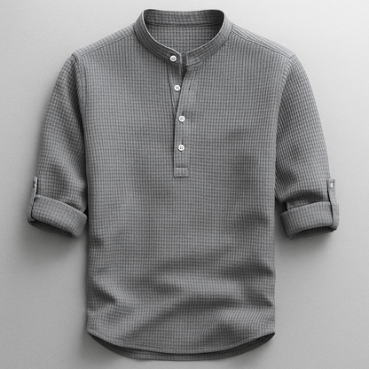 Tobias Textured Henley Shirt