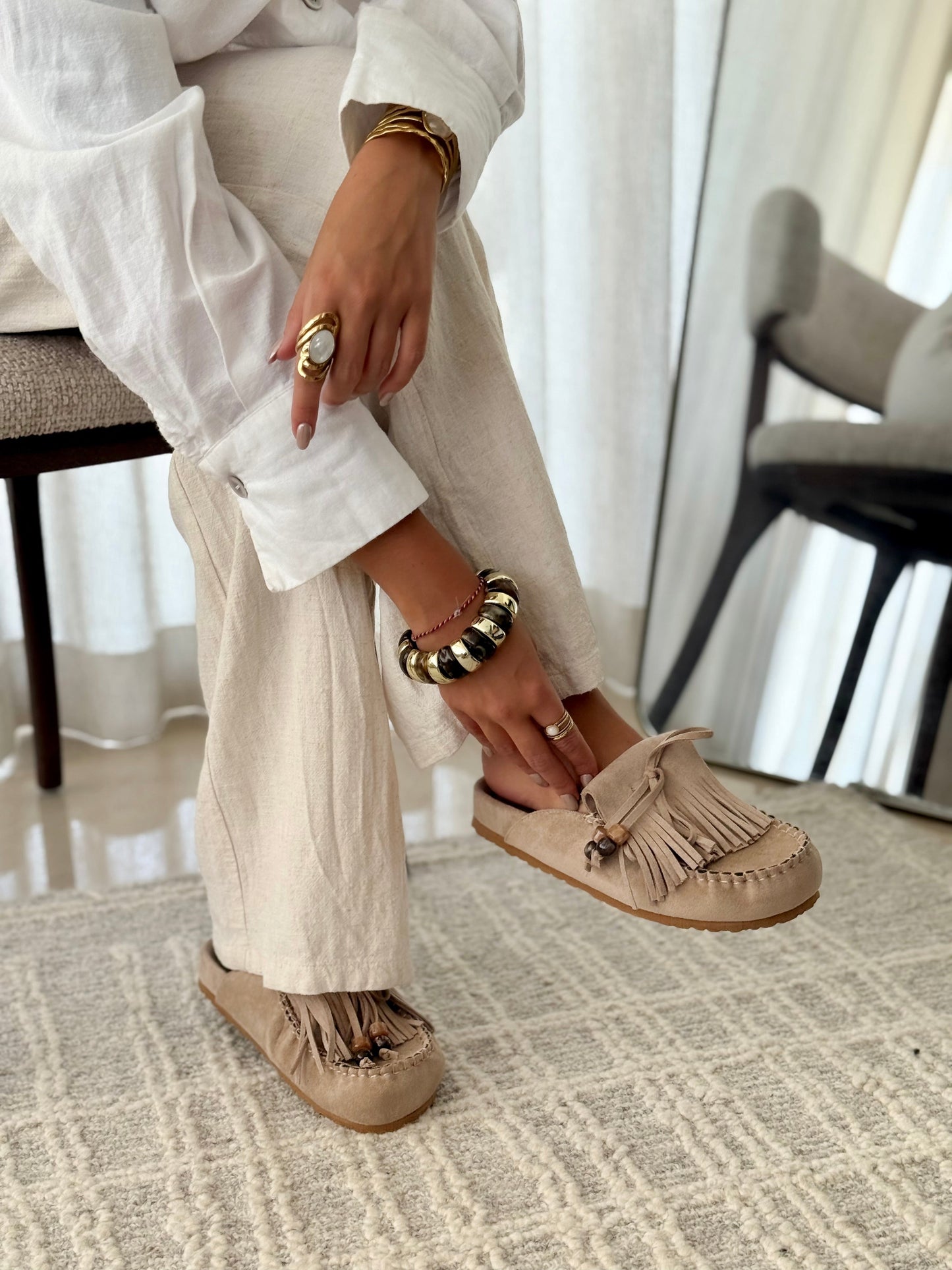 Colette Leather Mules