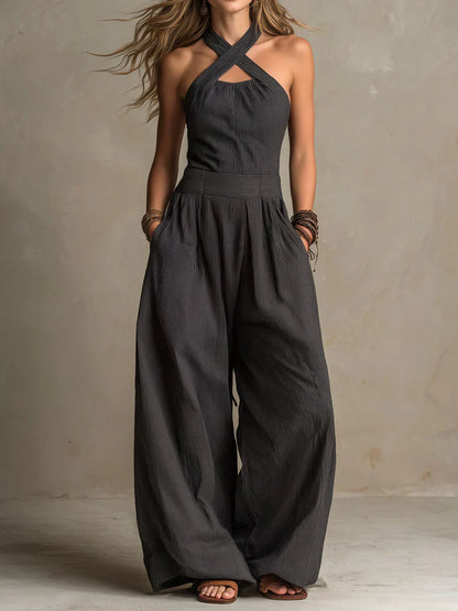 Serena Halter Jumpsuit