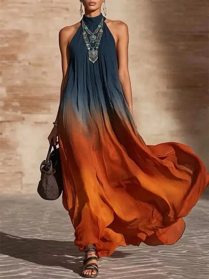 Ottilie Halter Maxi Dress