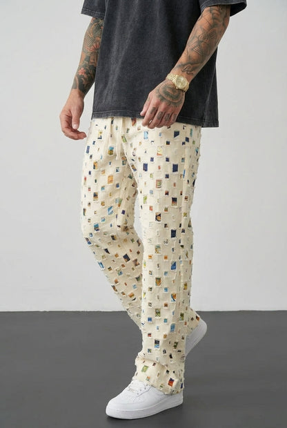 Mosaic Straight Fit Pants