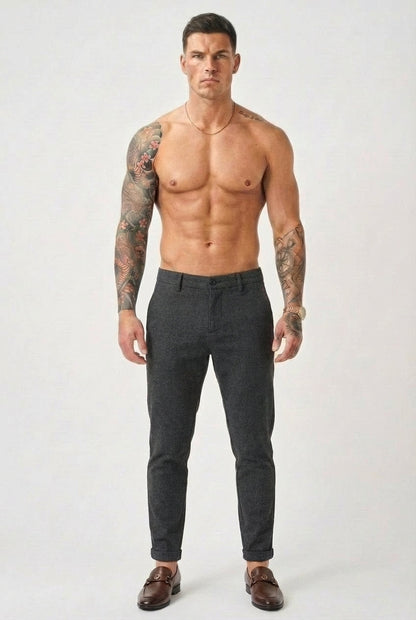 Luca Slim Fit Pants - Black