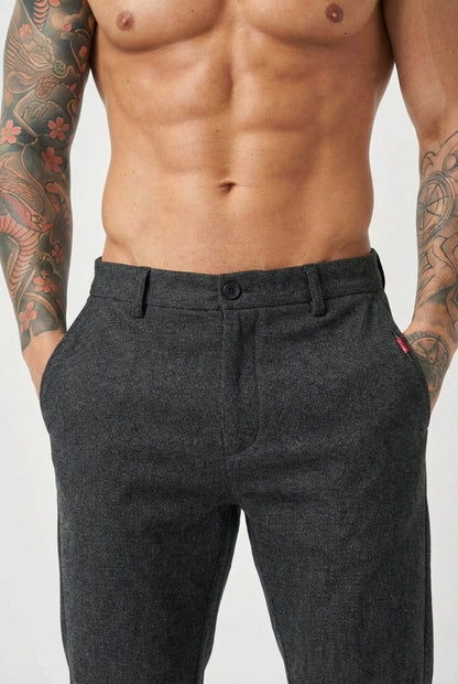 Luca Slim Fit Pants - Black