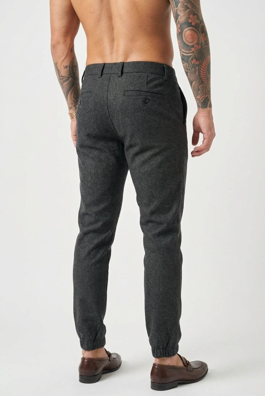 Luca Slim Fit Pants - Black